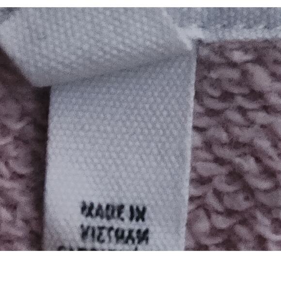 Aerie Sweatshirt Women's XS Pink 1/4 Zip Turtle Neck Ribbed Oversized - Picture 7 of 7